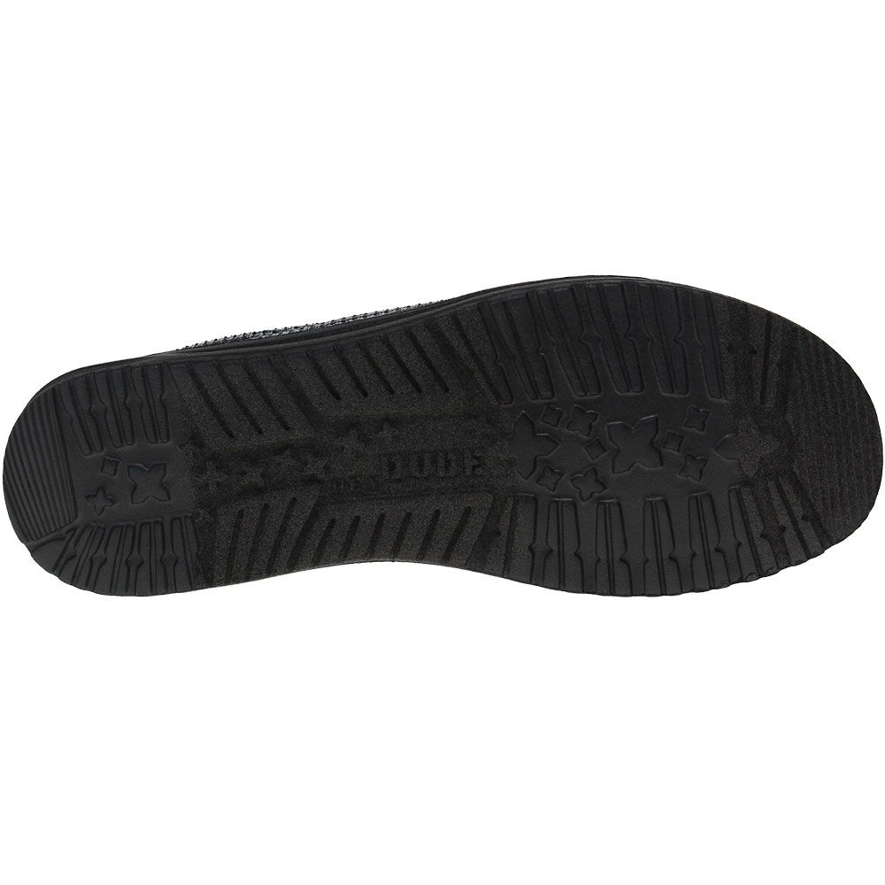 Hey Dude Wally Sport Mesh Casual Shoes - Mens Charcoal Sole View
