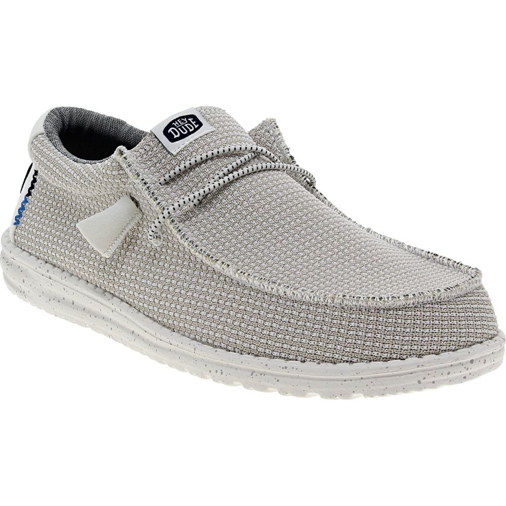 Hey Dude Wally Sport Mesh Casual Shoes - Mens White Multi