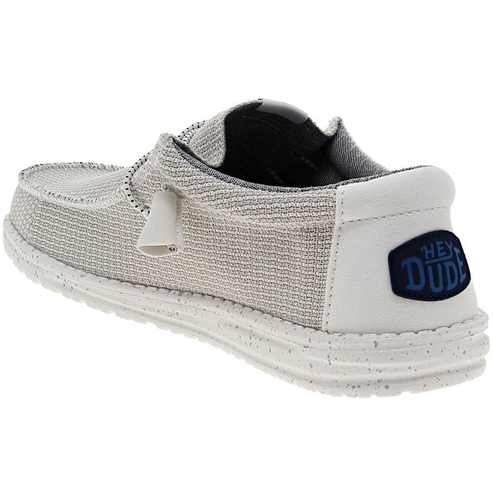 Hey Dude Wally Sport Mesh Casual Shoes - Mens White Multi Back View