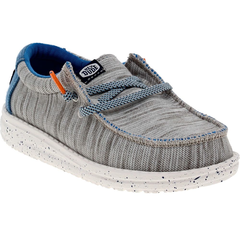Hey Dude Wally T Jersey Athletic Shoes - Baby Toddler Light Grey