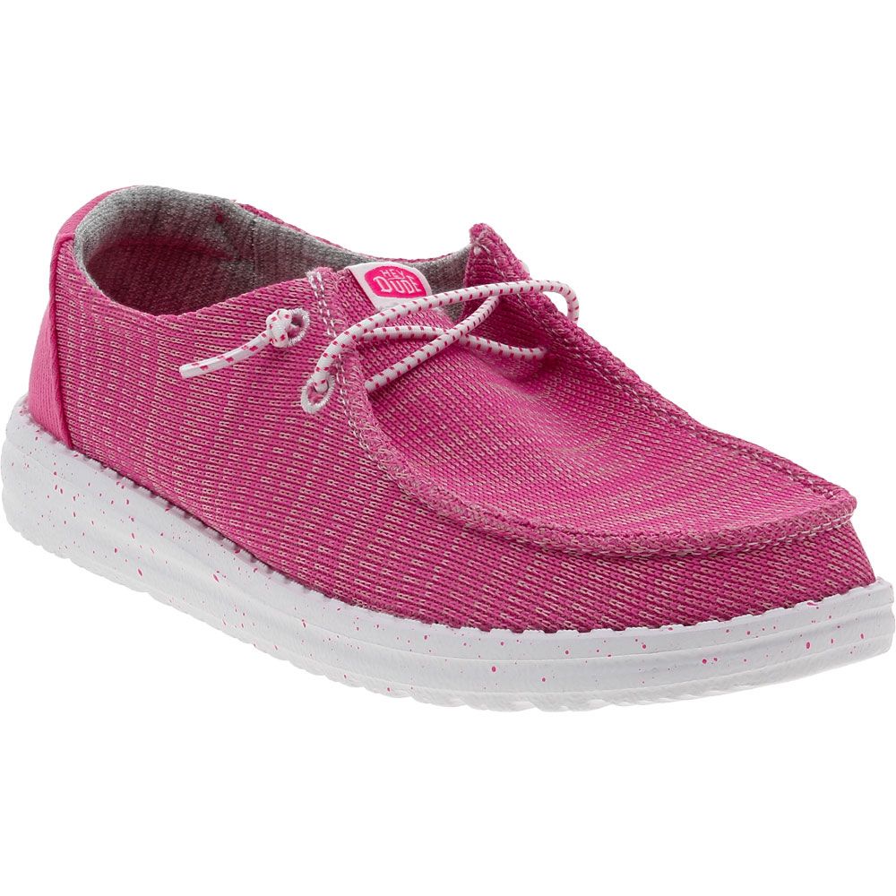 Hey Dude Wendy Sport Mesh Yth Slip On Shoes - Girls Bright Pink