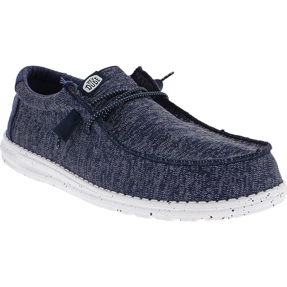 Hey Dude Wally Sport Knit Casual Shoes - Mens Blue
