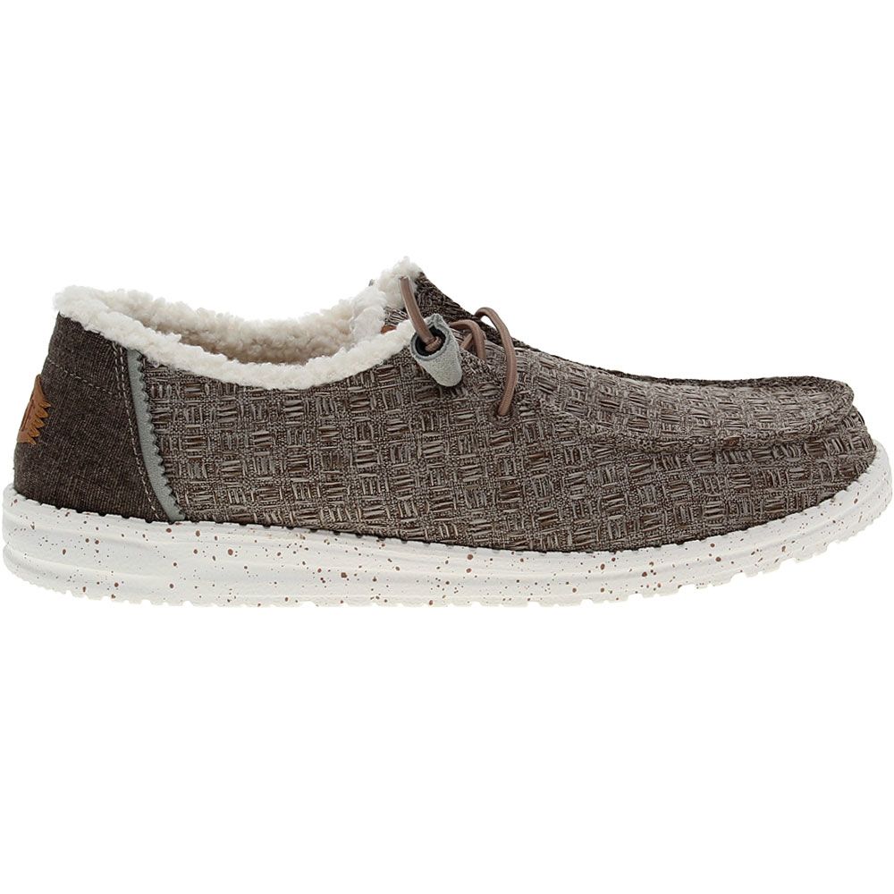 Hey Dude Wendy Warmth Brown Casual Shoes - Womens Brown Side View
