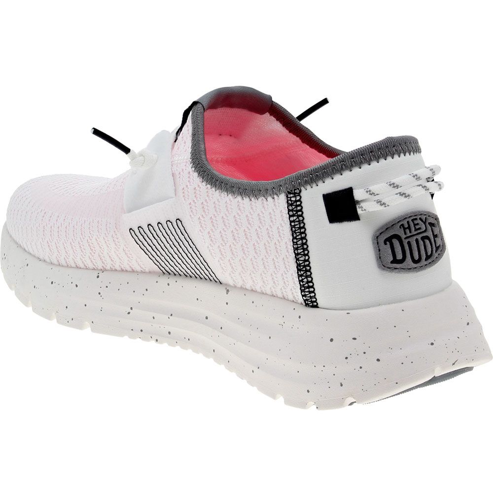 Hey Dude Sirocco Sport Stripe Casual Shoes - Womens White Multi Back View