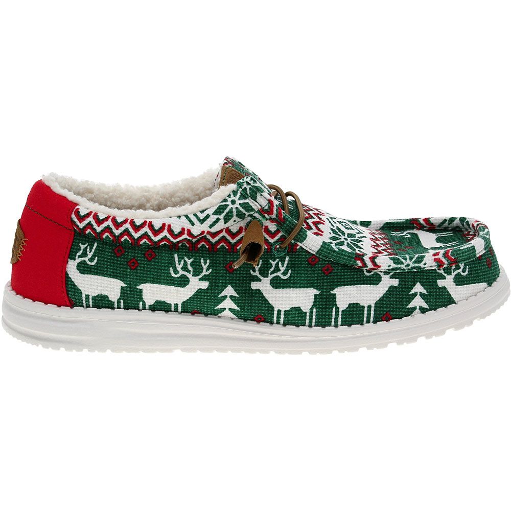 Hey Dude Wally Ugly Sweater Lined Casual Shoes - Mens Multi Ugly Sweater Side View