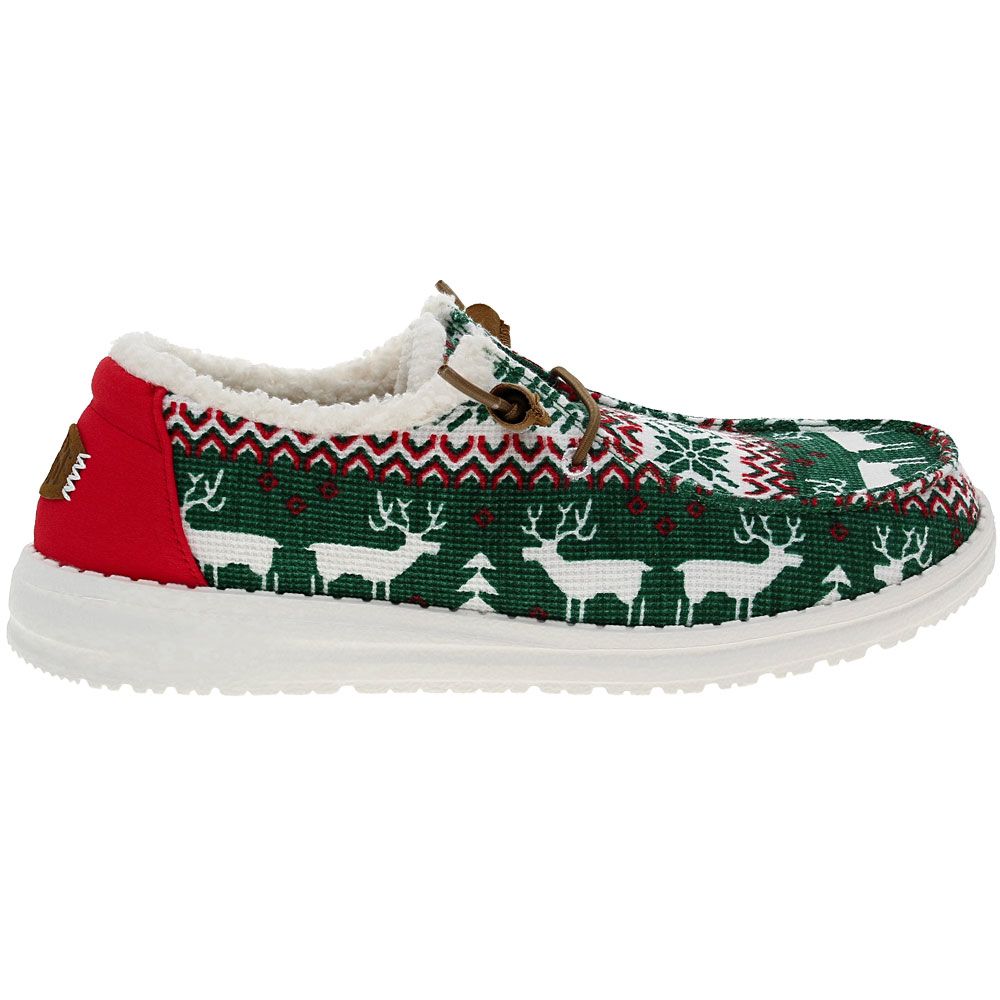 Hey Dude Wendy Ugly Sweater Lined Casual Shoes - Womens Multi Ugly Sweater Side View