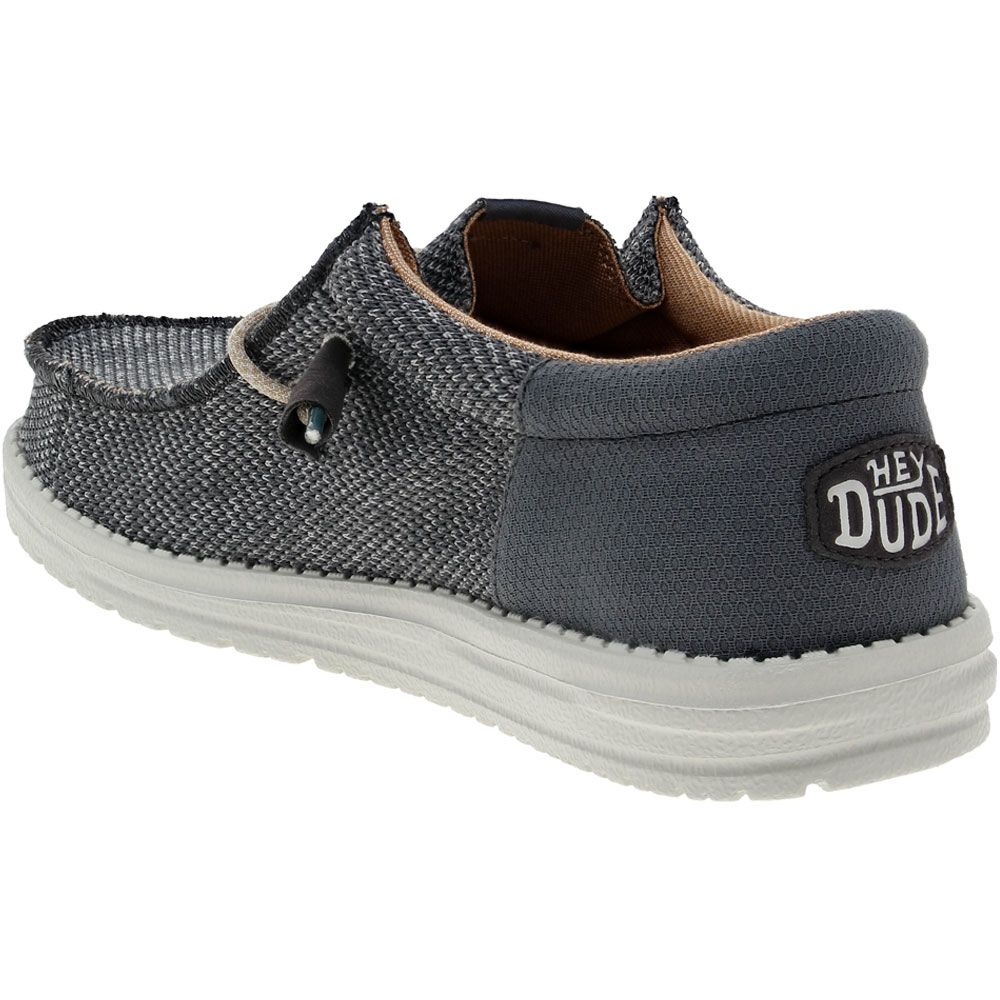 Hey Dude Wally Funk Open Mesh Casual Shoes - Mens Grey Multi Back View
