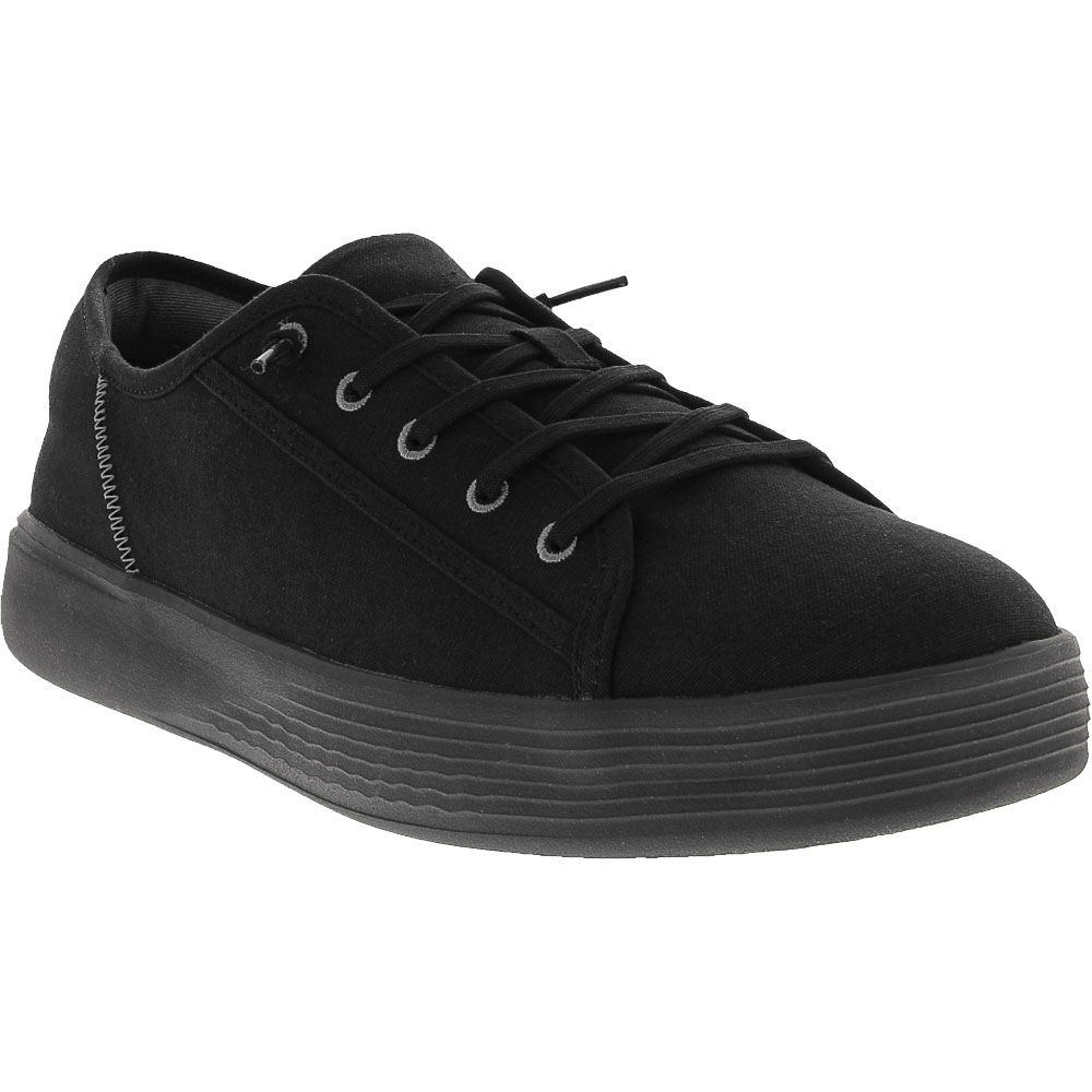 Hey Dude Cody M Canvas Black Lace Up Casual Shoes - Mens Black Classic