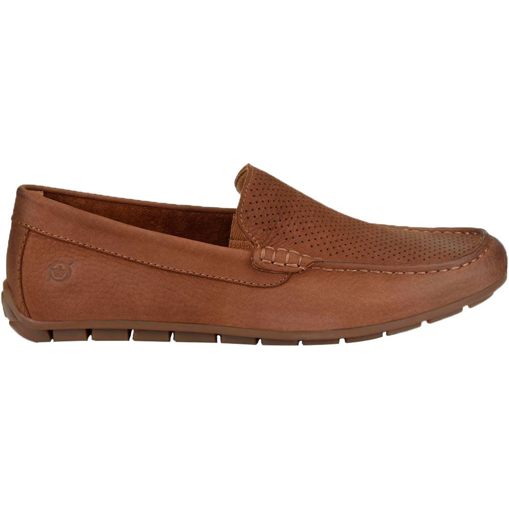 Born Allan Slip On Shoes - Mens Brown Side View