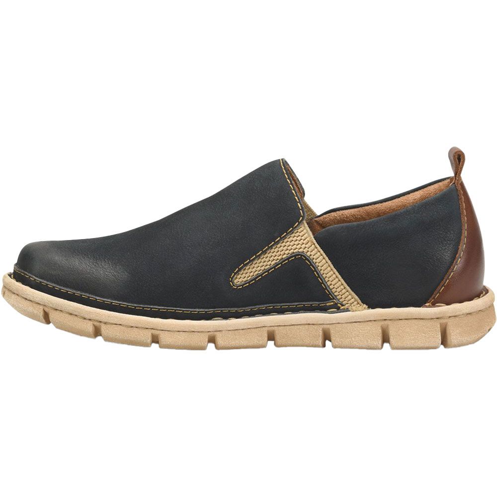 Born Slade Slip On Casual Shoes - Mens Navy Back View