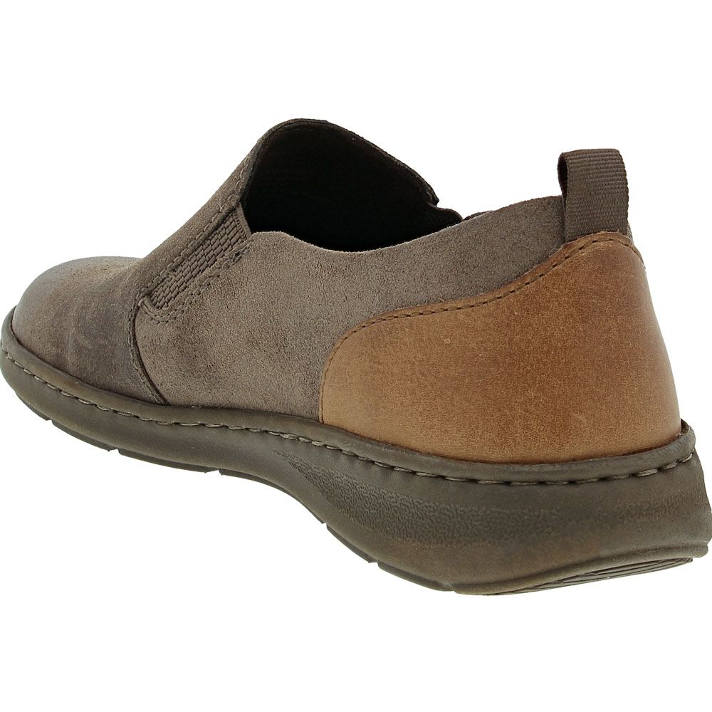 Born Morgan Mens Slip On Casual Shoes Brown Back View