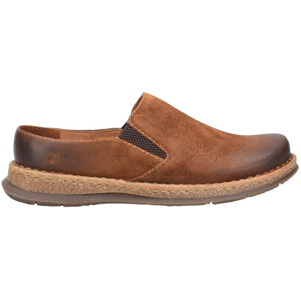 Born Bryson Clog Slip On Casual Shoes - Mens Brown
