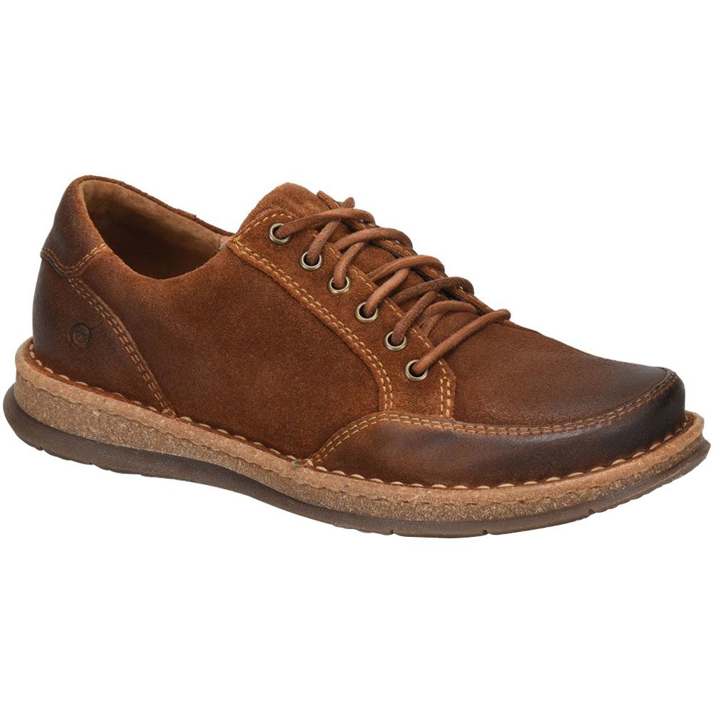 Born Bronson Lace Up Casual Shoes - Mens Ginger Brown
