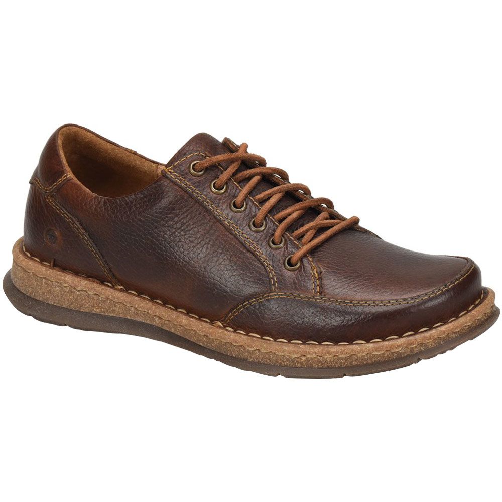 Born Bronson Lace Up Casual Shoes - Mens Dark Chestnut Brown
