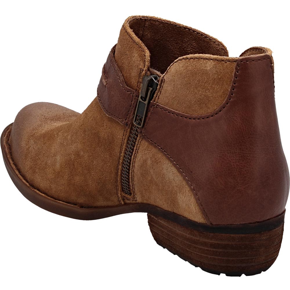 Born Kati Ankle Boots - Womens Camel Luggage Back View