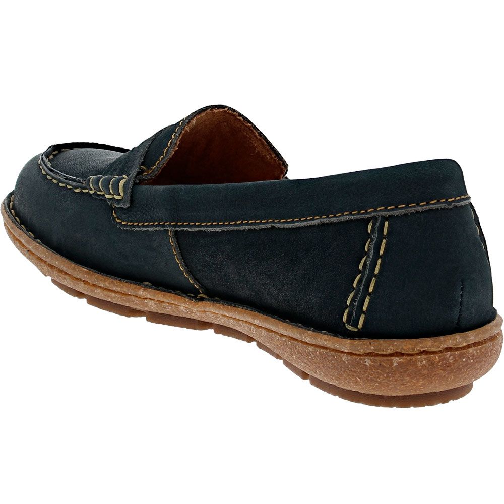 Born Nerina Slip on Casual Shoes - Womens Navy Sailor Back View