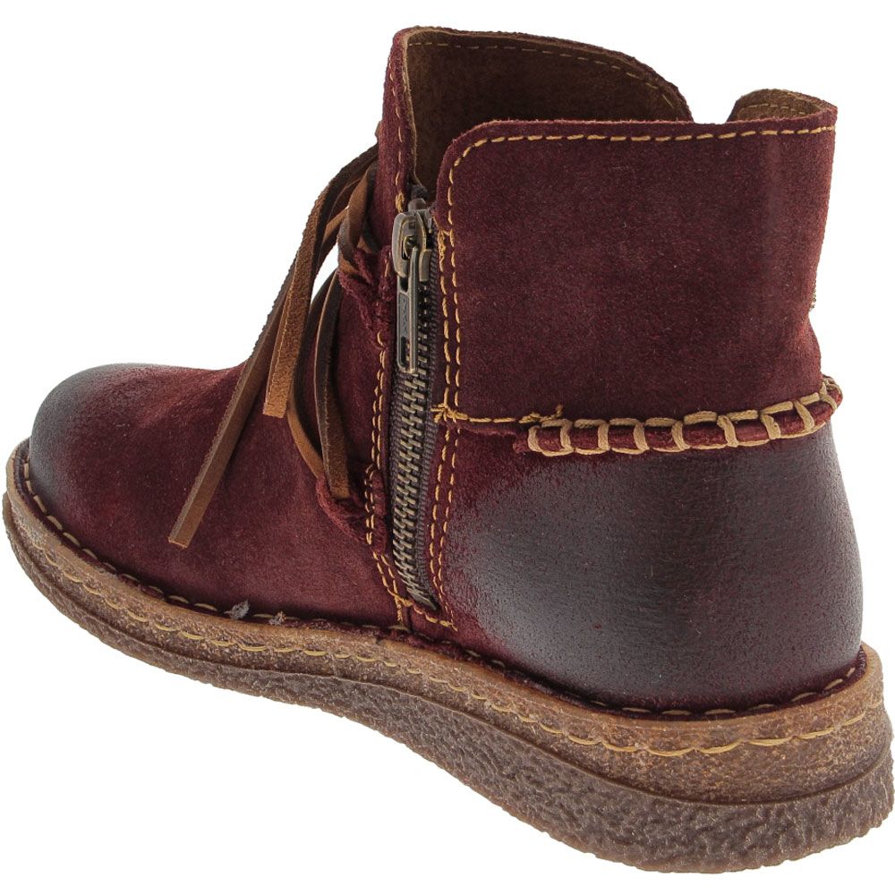 Born Calyn Casual Boots - Womens Red Back View