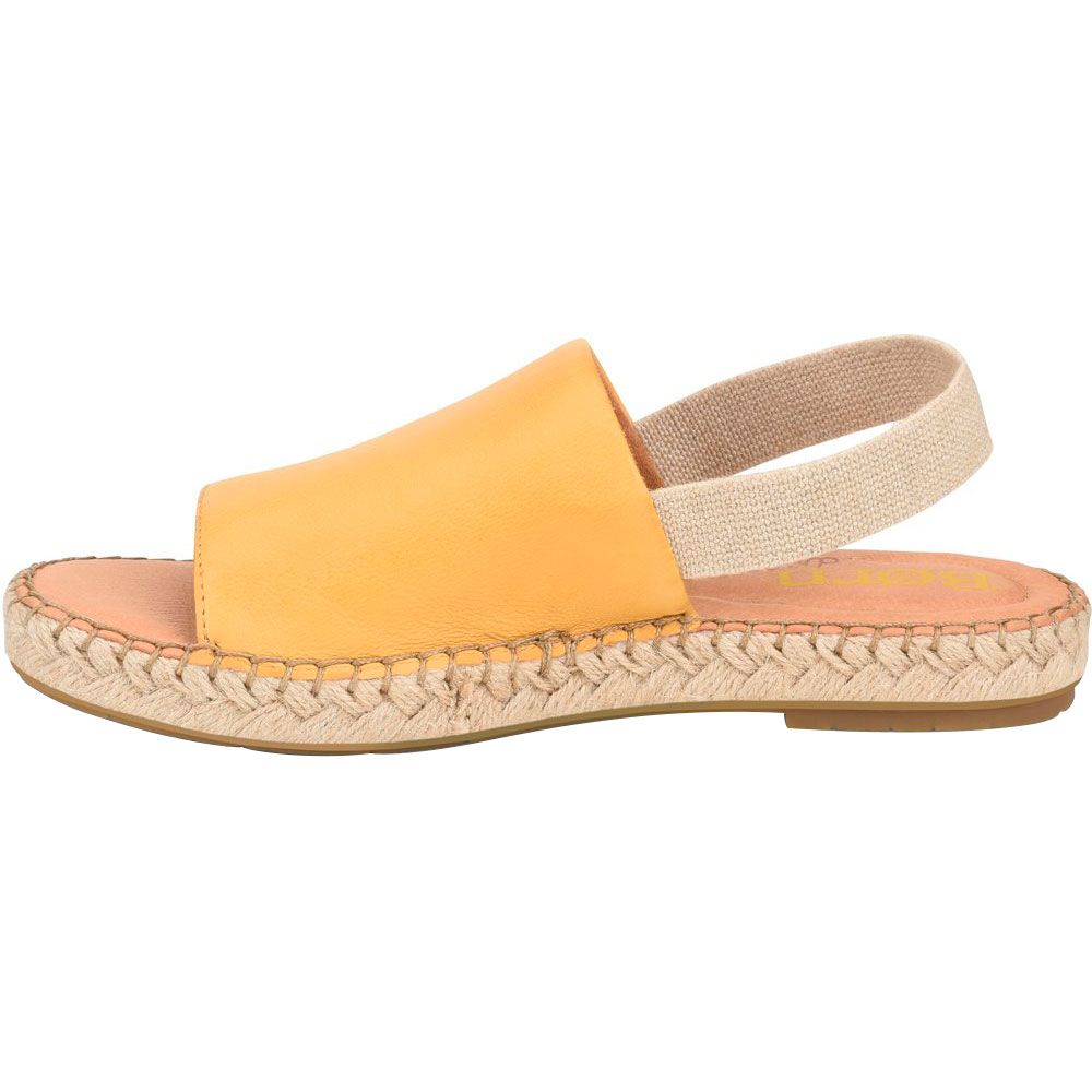 Born San Isabel Sandals - Womens Yellow Back View
