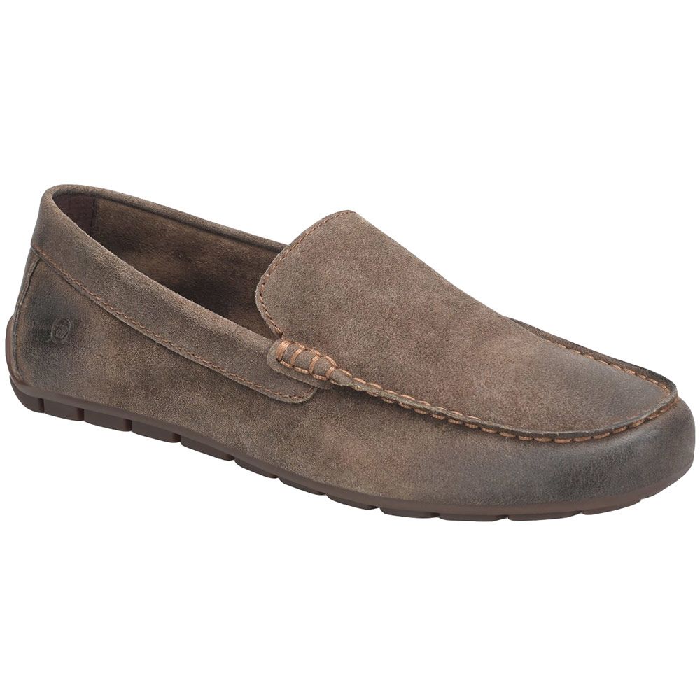 Born Allan Slip On Casual Shoes - Mens Taupe Mud Distressed