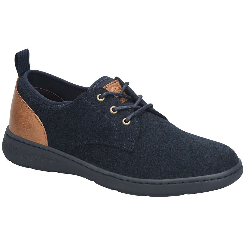 Born Marcus Lace Up Casual Shoes - Mens Navy Wool Combo