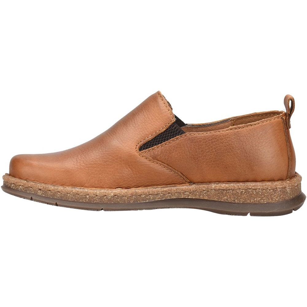 Born Bryson Slip On Casual Shoes - Mens Saddle Tan Back View