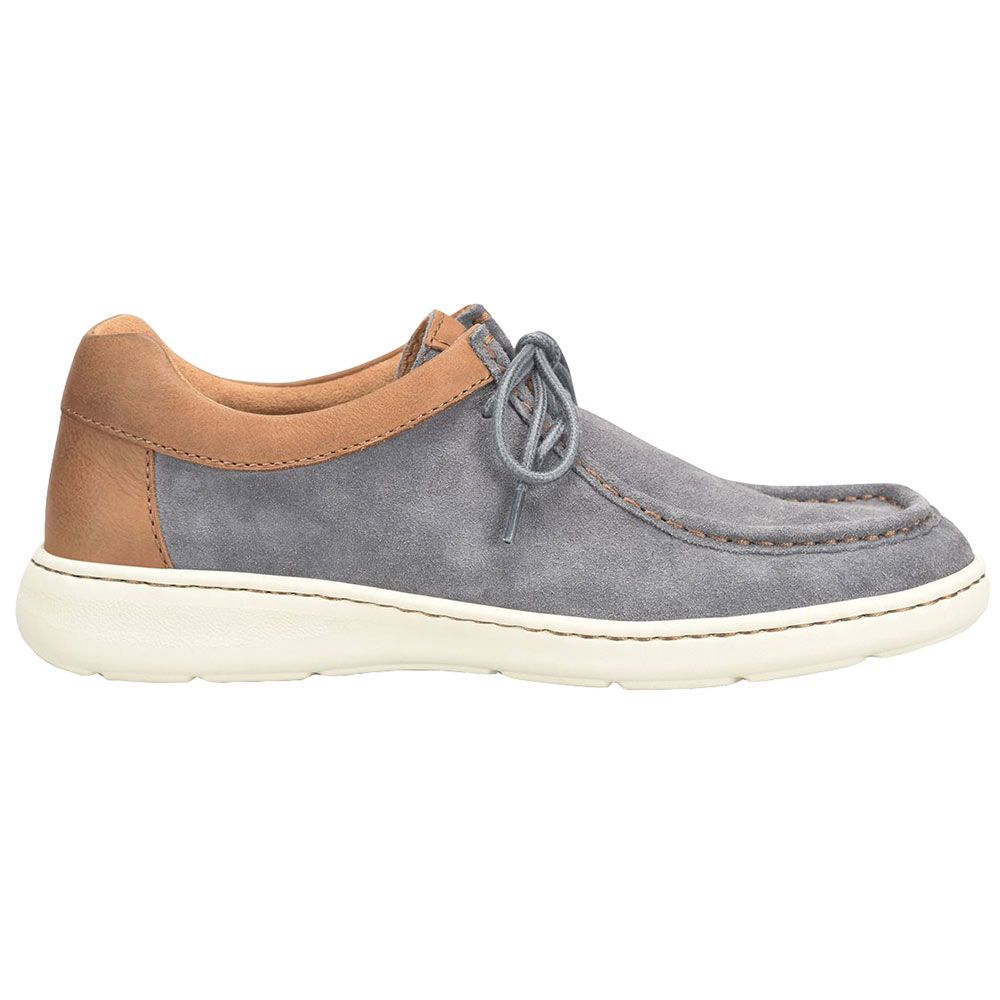 Born Maverick Lace Up Casual Shoes - Mens Grey Side View