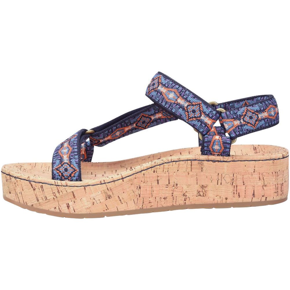 Born Sirena Sandals - Womens Navy Multi Back View