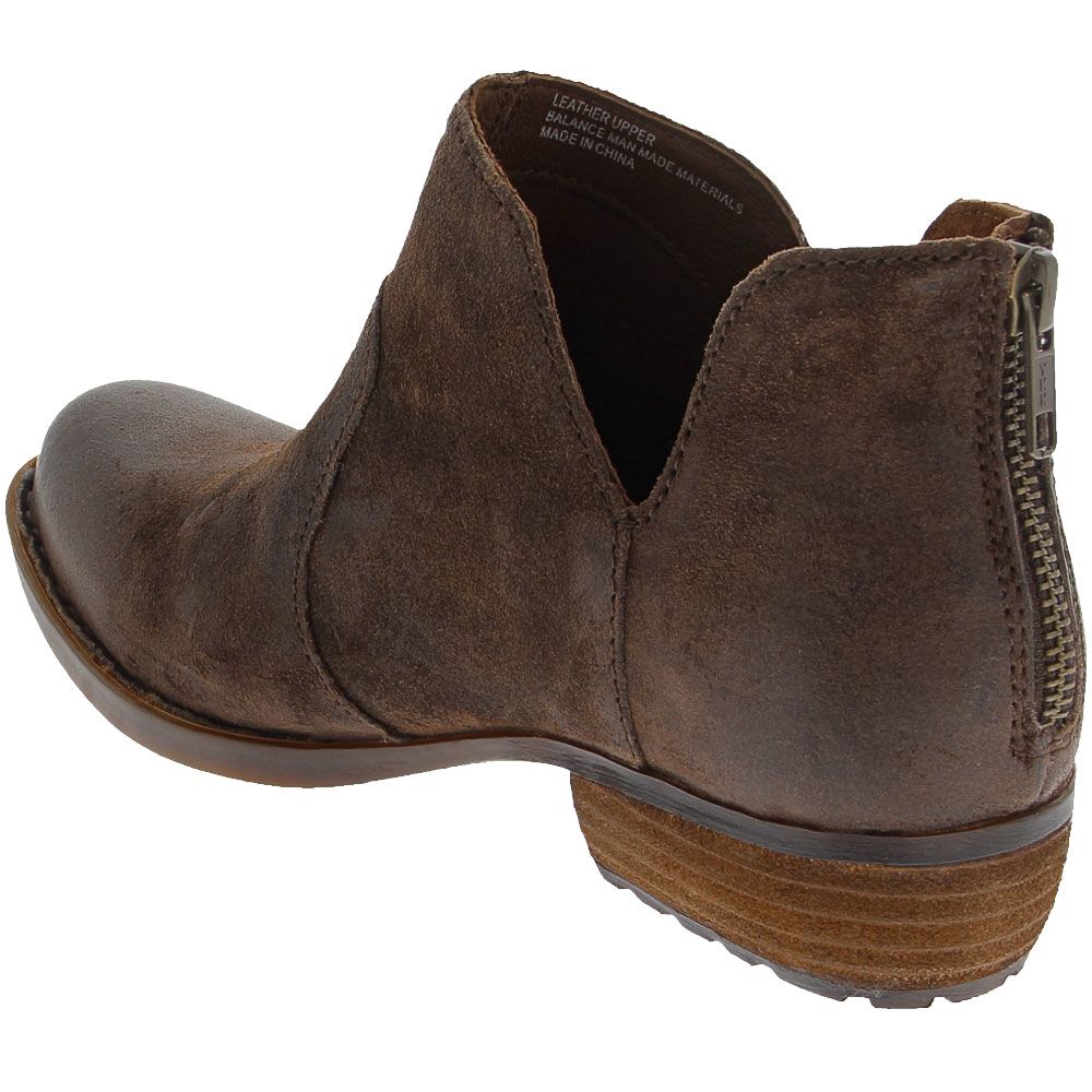 Born Kerri Ankle Boots - Womens Chocolate Back View