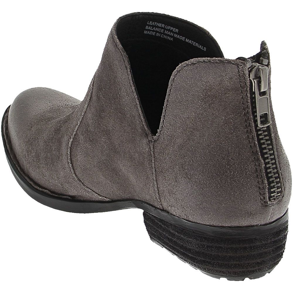 Born Kerri Ankle Boots - Womens Dark Grey Basalto Back View