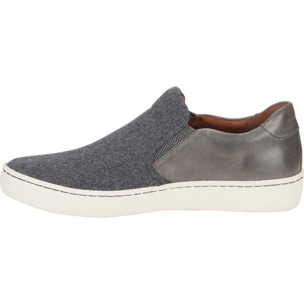 Born Skit Slip on Casual Shoes - Womens Charcoal Grey Dark Grey Back View