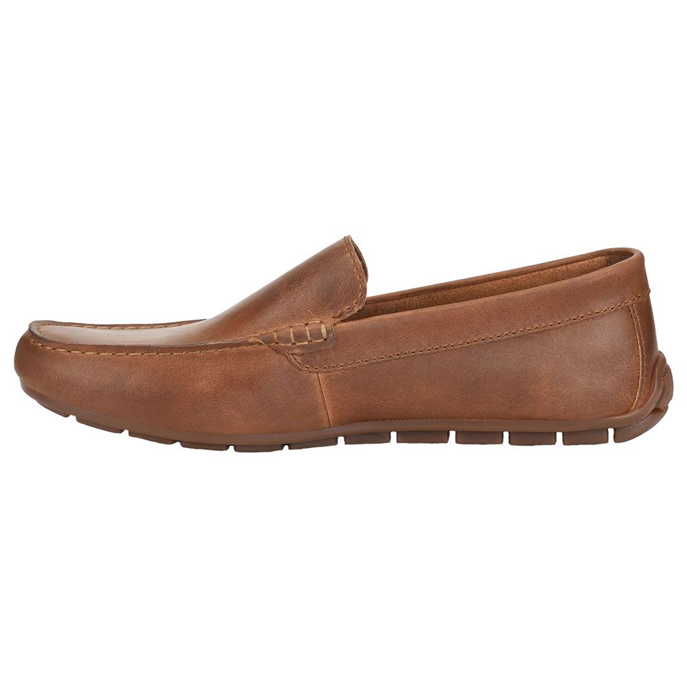 Born Allan Casual Slip-On Shoes - Mens Cookie Dough Brown Back View