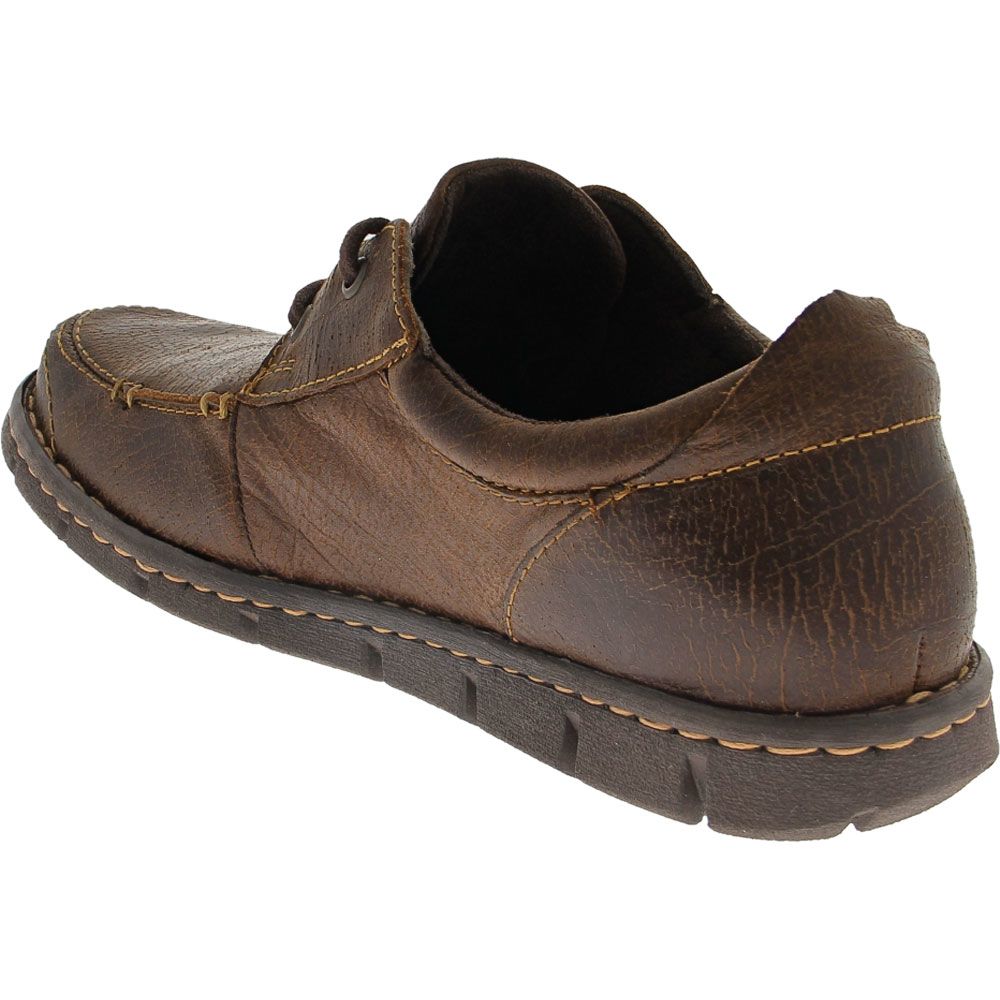 Born Joel Lace Up Casual Shoes - Mens Chocolate Back View
