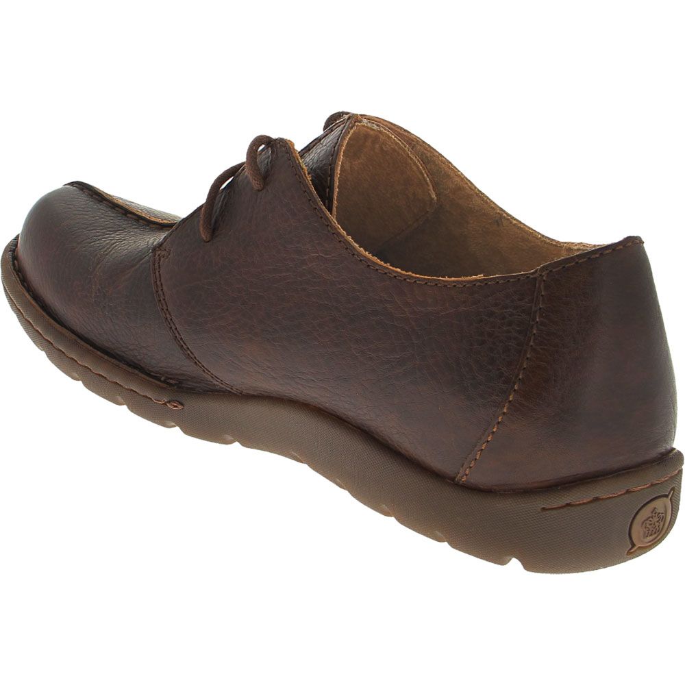 Born Nigel 2 Eye Lace Up Casual Shoes - Mens Brown Back View