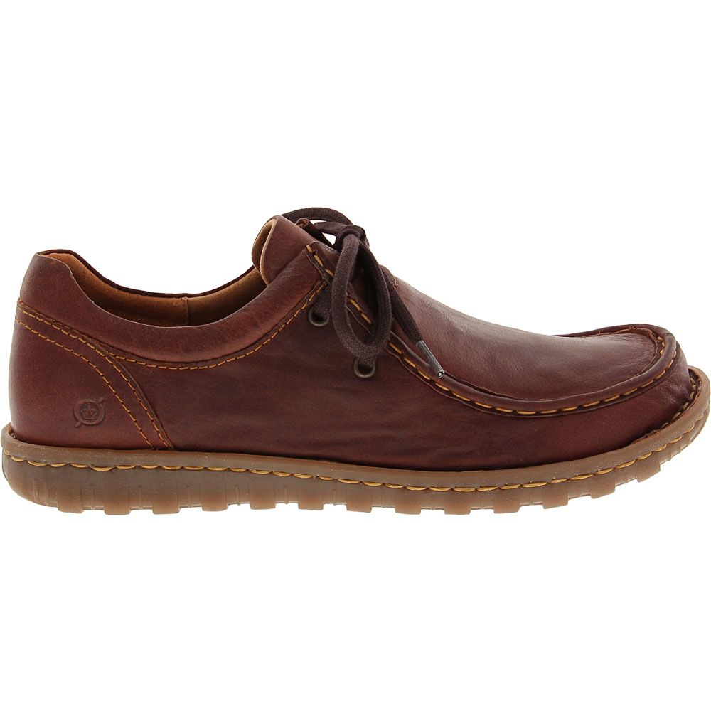 Born Gunnison Lace Up Casual Shoes - Mens Tan Side View