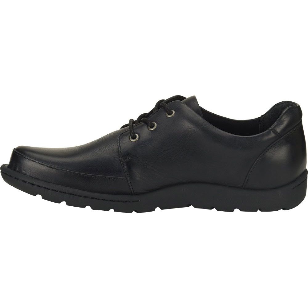 Born Nigel 3 Eye Lace Up Casual Shoes - Mens Black Back View