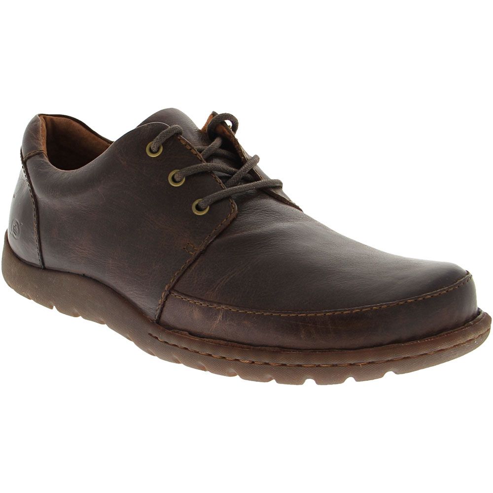 Born Nigel 3 Eye Lace Up Casual Shoes - Mens Cocoa