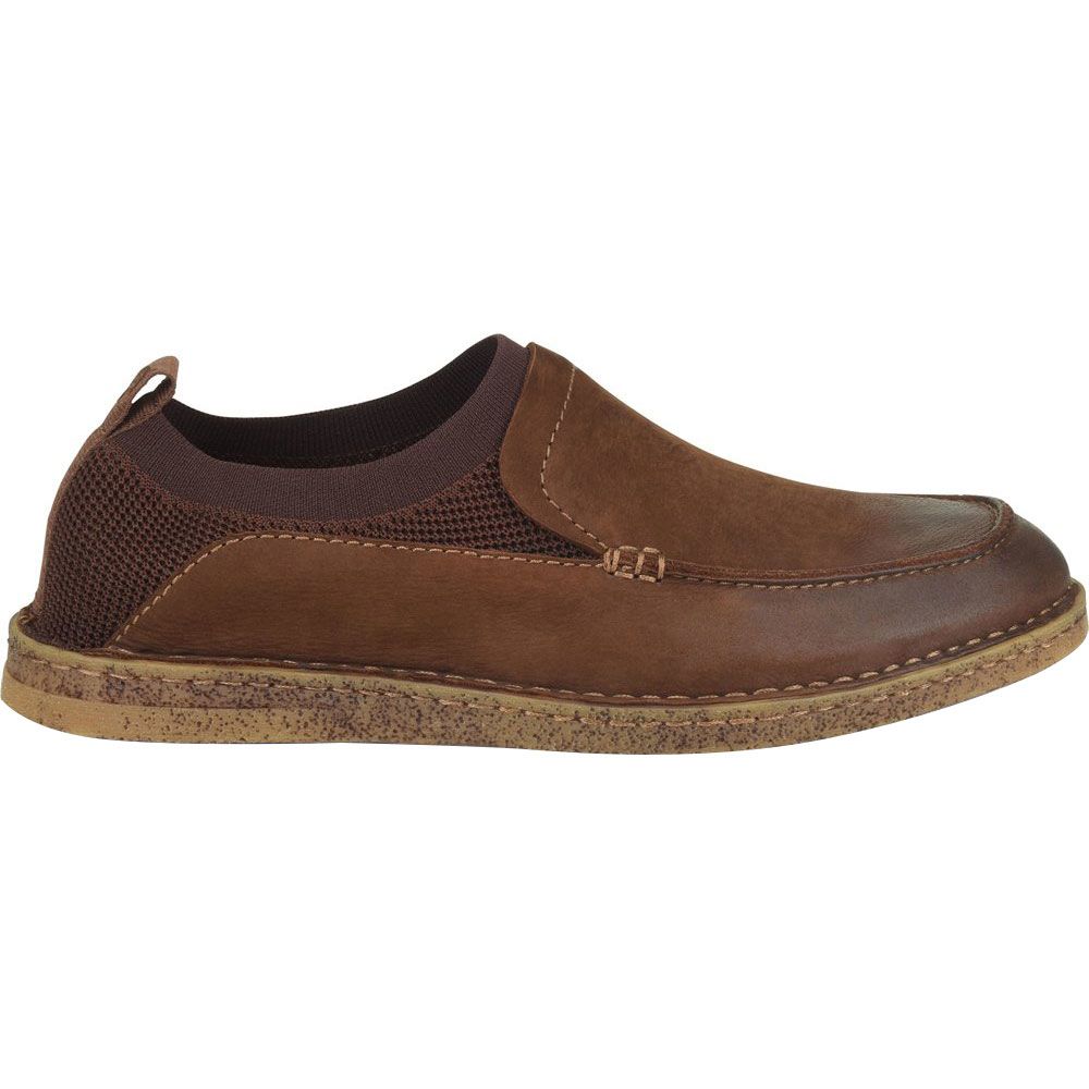 Born Samuel Slip On Casual Shoes - Mens Carafe Brown Side View