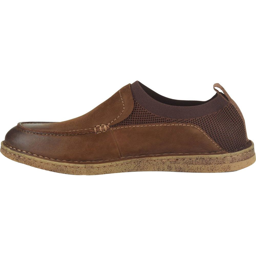 Born Samuel Slip On Casual Shoes - Mens Carafe Brown Back View