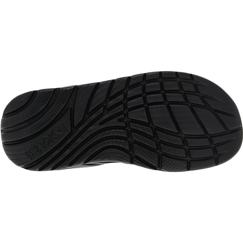 Hoka One One Ora Recovery Flip Sandals - Mens Black Sole View