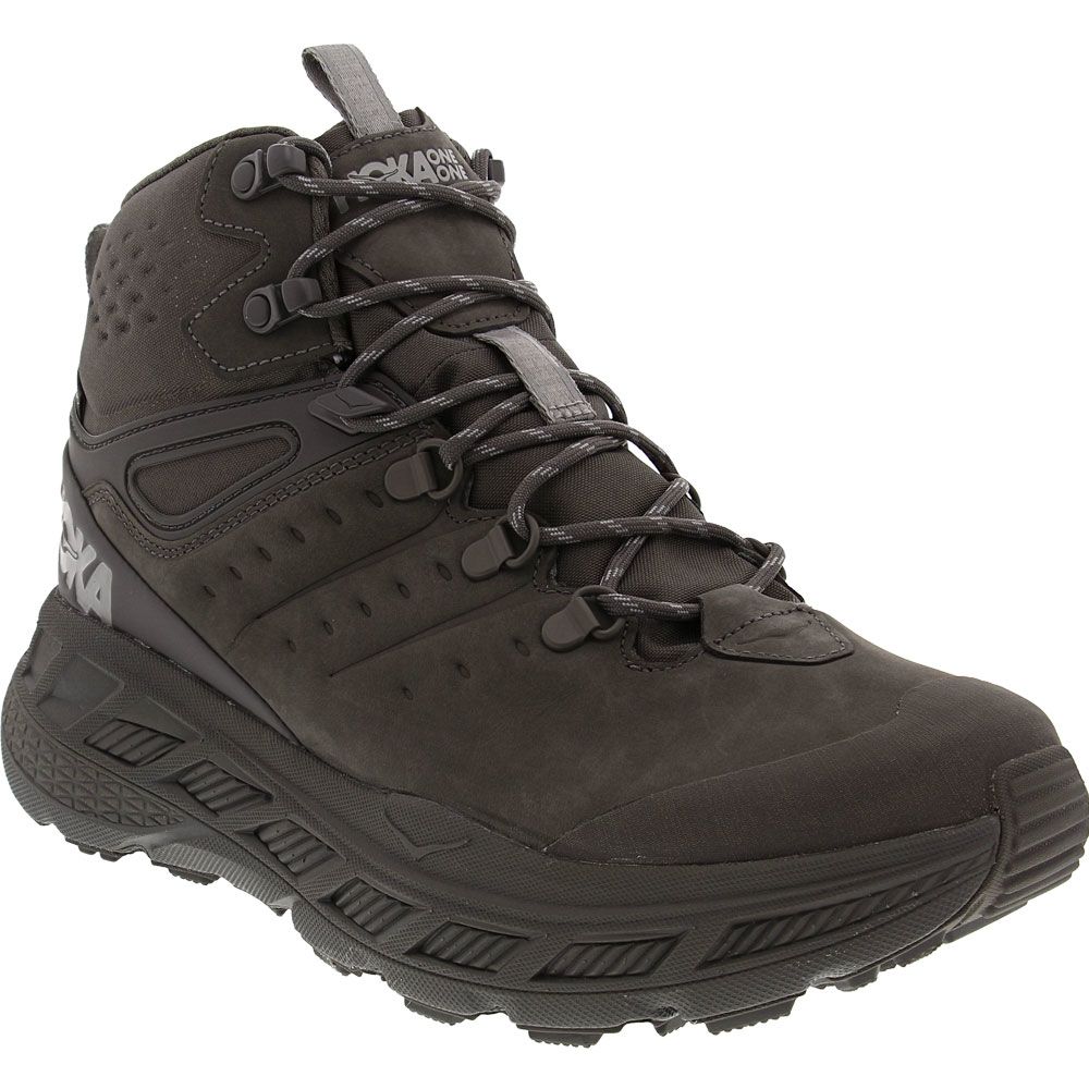 Hoka One One Stinson Mid Goretex Hiking Boots - Mens Charcoal