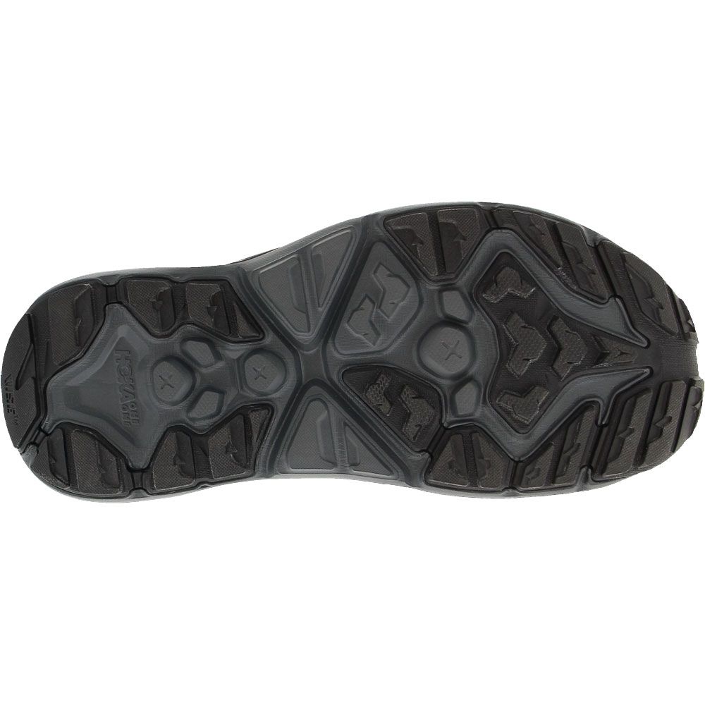 Hoka One One Hopara Outdoor Sandals - Mens Black Grey Sole View