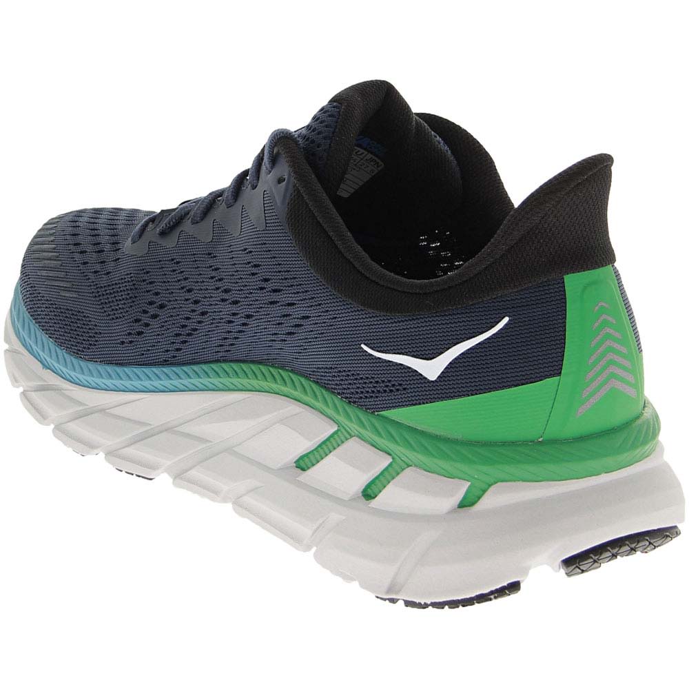 Hoka One One Clifton 7 Running Shoes - Mens Moonlit Ocean Anthracite Back View