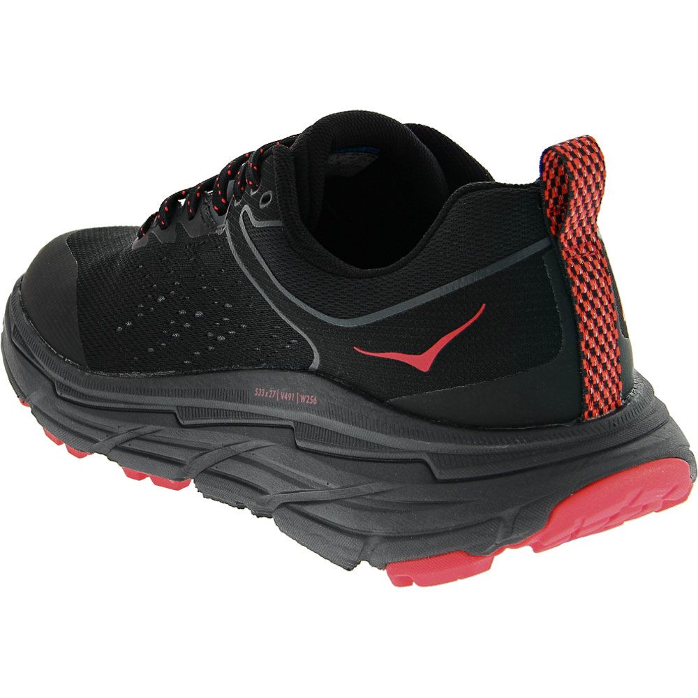 Hoka One One Challenger Atr 6 Gtx Trail Running Shoes - Womens Black Pink Back View