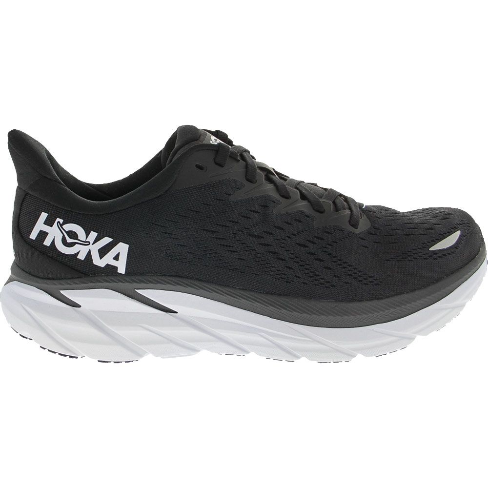 Hoka One One Clifton 8 Running Shoes - Womens Black White