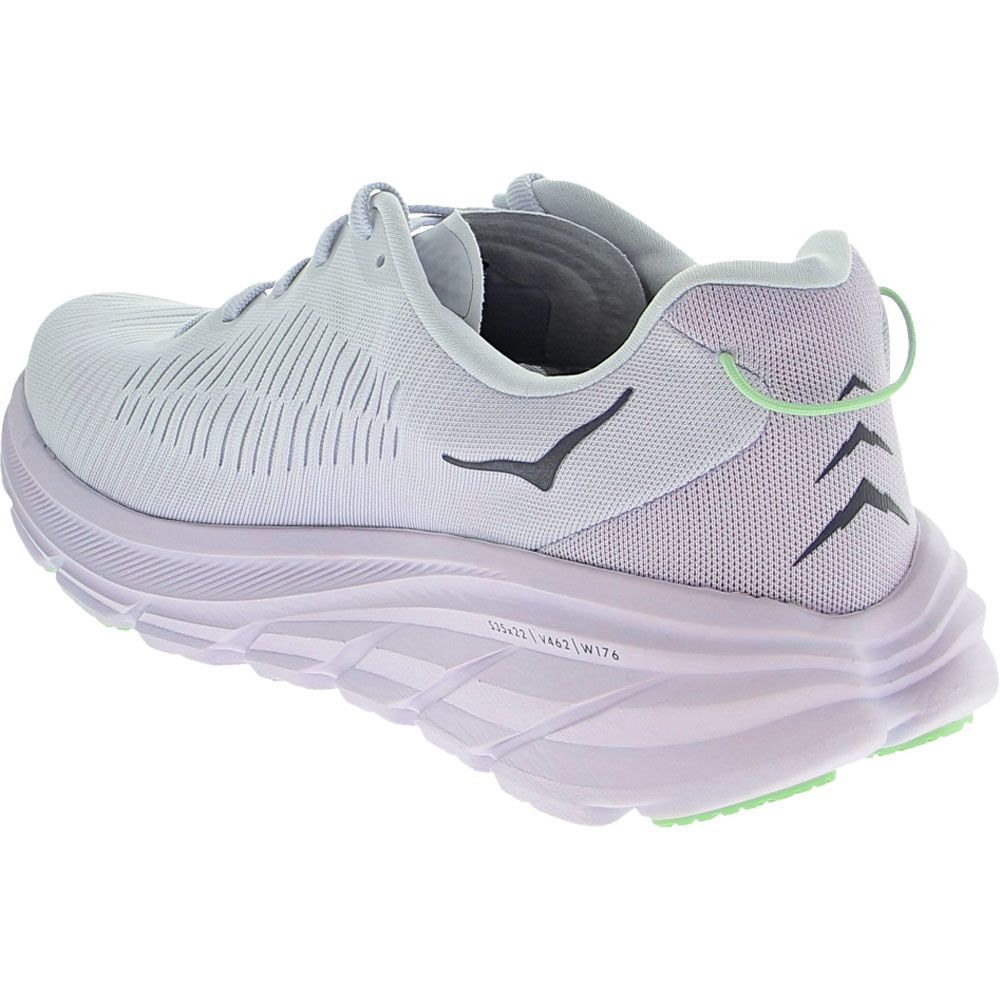 Hoka One One Rincon 3 Running Shoes - Womens Silver Back View