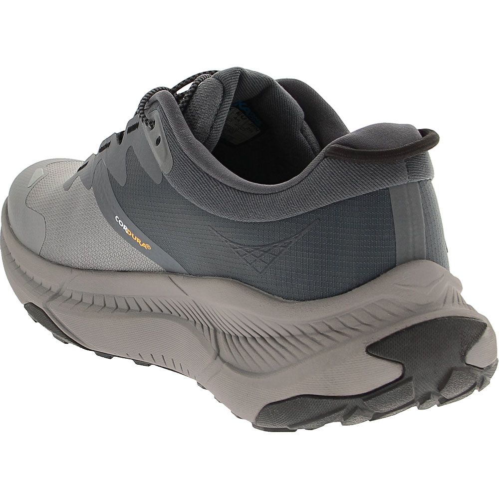 Hoka One One Transport Casual Walking Shoes - Mens Castle Rock Black Back View