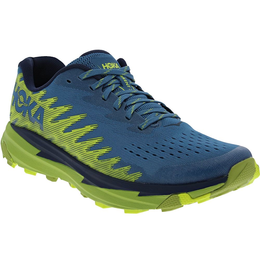 Hoka One One Torrent 3 Trail Running Shoes - Mens Blue Steel Citron