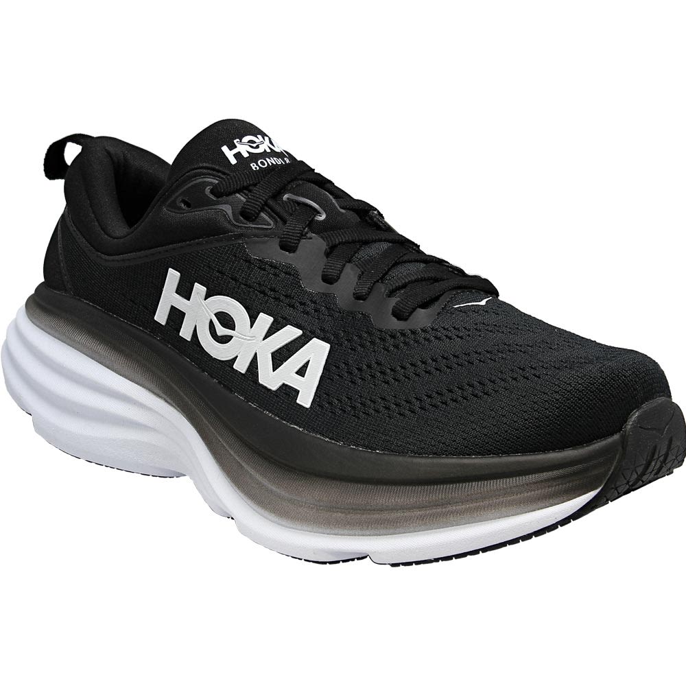 Hoka One One Bondi 8 Running Shoes - Womens Black White