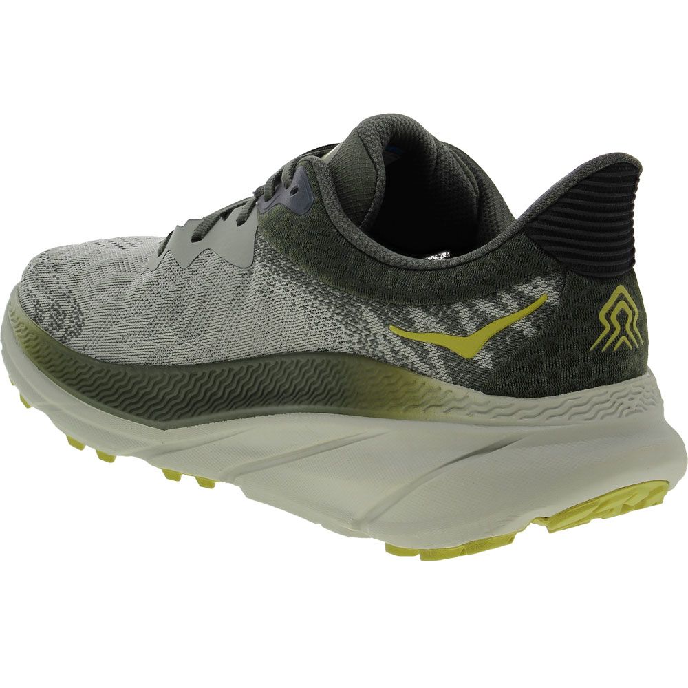 Hoka One One Challenger Atr 7 Trail Running Shoes - Mens Olive Haze Back View