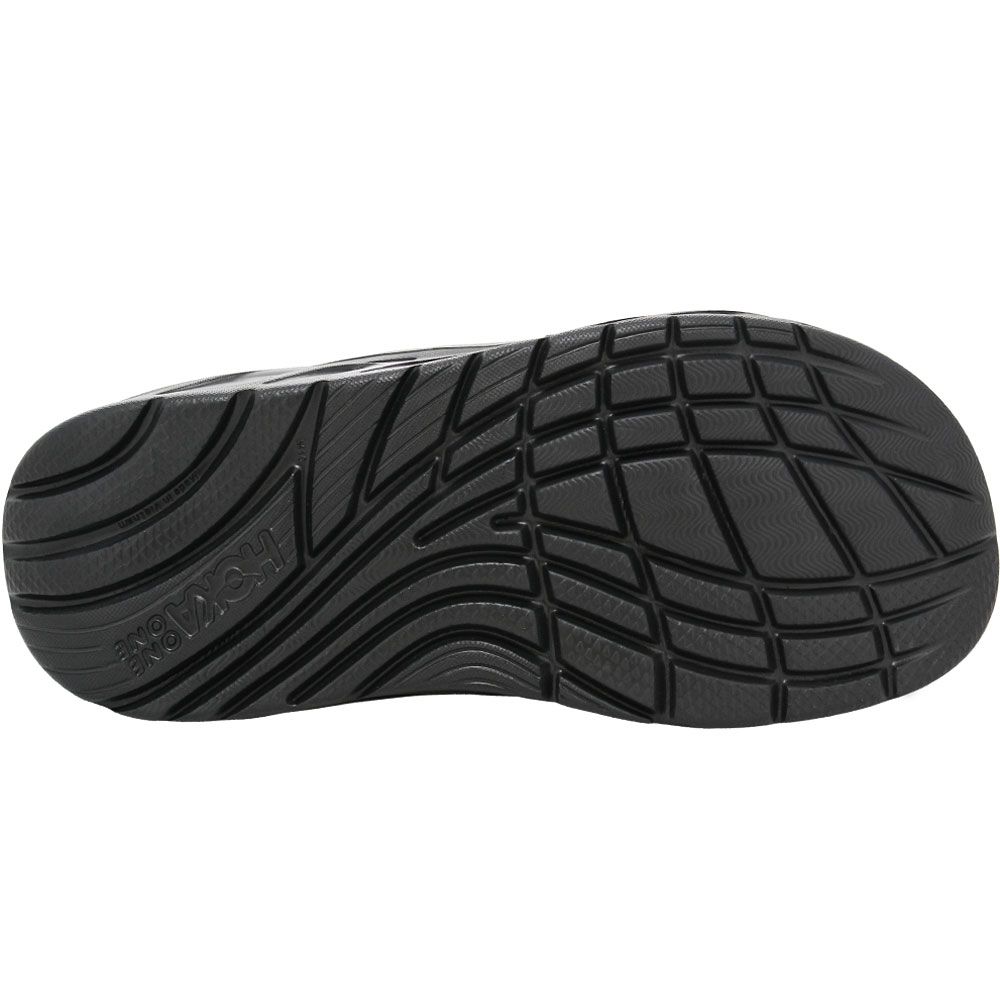 Hoka One One Ora Recovery Slide Water Sandals Black Sole View